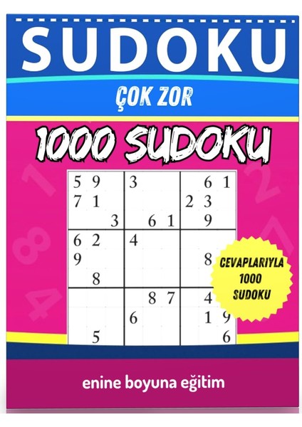 Çok Zor Sudoku Kitabı (1000 Sudoku Cevaplarıyla) fiyatları