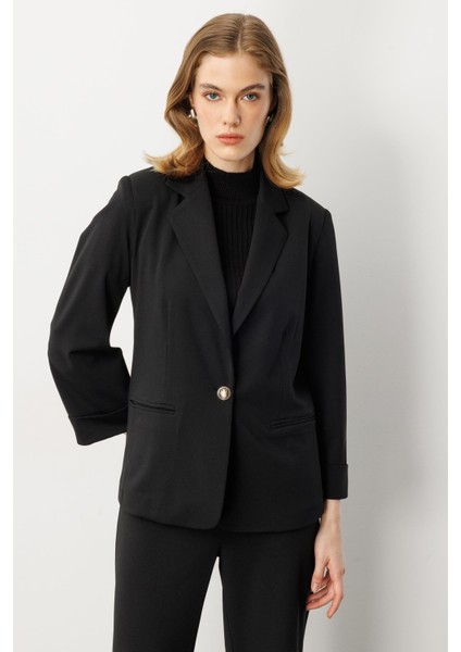 Truvakar Kol Tek Düğme Ceket-Siyah fiyatları