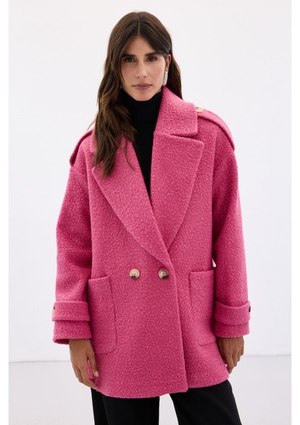 Buklet Kısa Kaban - Fuşya fırsatları