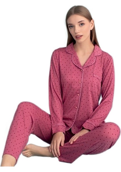 Luna Mare Kadın Pijama Takımı Yumuşak ve Rahat Ev Giyim S/2xl