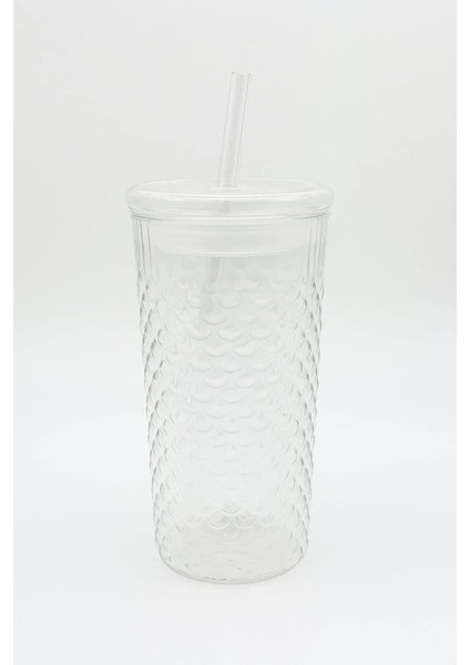 Squama 650 ml Cam Kapaklı Borosilikat Kahve Bardağı – Pipetli Soğuk & Sıcak İçecek Bardağı modelleri