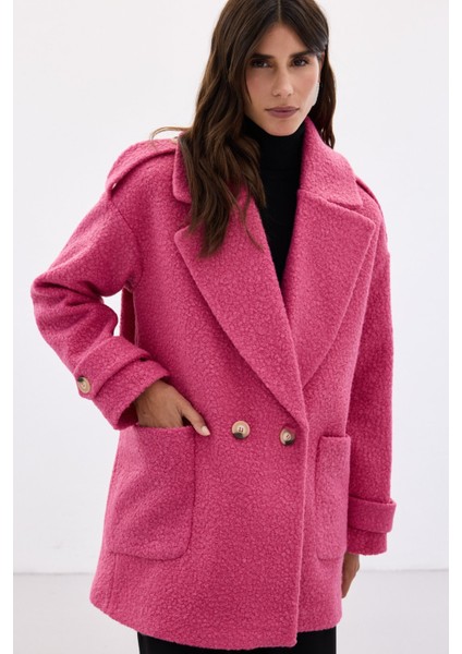 Buklet Kısa Kaban - Fuşya indirimleri