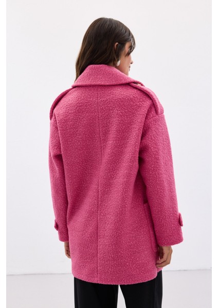 Buklet Kısa Kaban - Fuşya