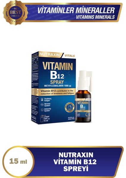 Nutraxın B12 Vıtamın Sprey 15ML