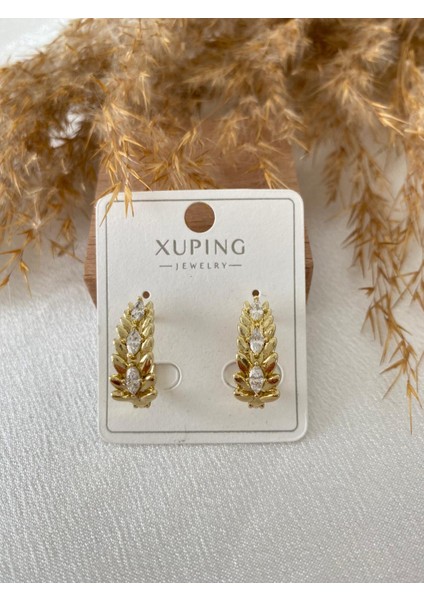 Zirkon Taşlı Xupıng Çelik Küpe modelleri