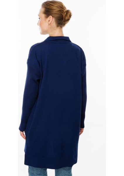 Mozaik Desen Polo Yaka Tunik-Lacı