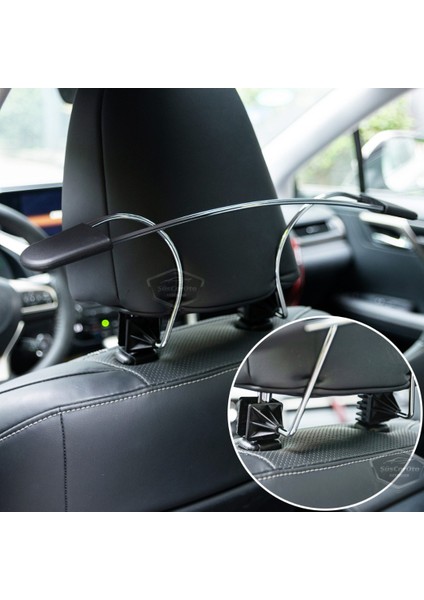 Oto Koltuk Arkası Elbise Askılığı Ceket Askısı Krom Metal Araç Içi Askılık Kaydırmaz Yüzeyli Kıyafet Askısı ONP183 modelleri