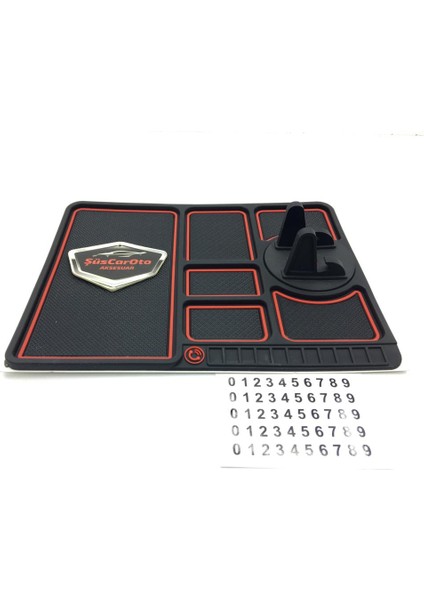 Vakumlu Numaratörlü ve Telefon Tutucu Mucize Kaydırmaz Ped Yeni Nesil