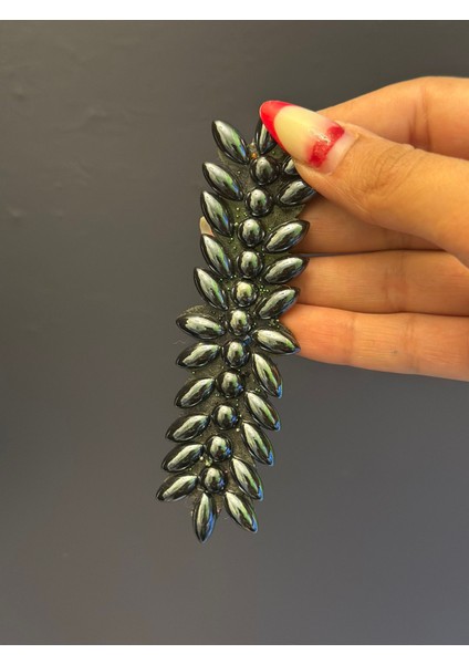 Ütü Ile Yapışan Füme Taş Işleme Arma Dikiş Aplike 12X3 cm modelleri