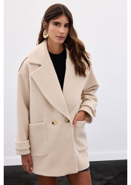 Buklet Kısa Kaban - Bej fırsatları