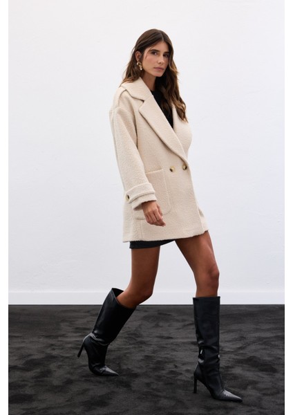 Buklet Kısa Kaban - Bej