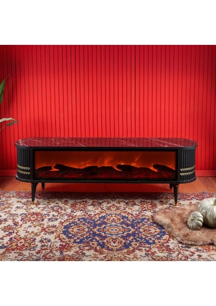 Home Elektrik Şömineli Tv Ünitesi Konsol