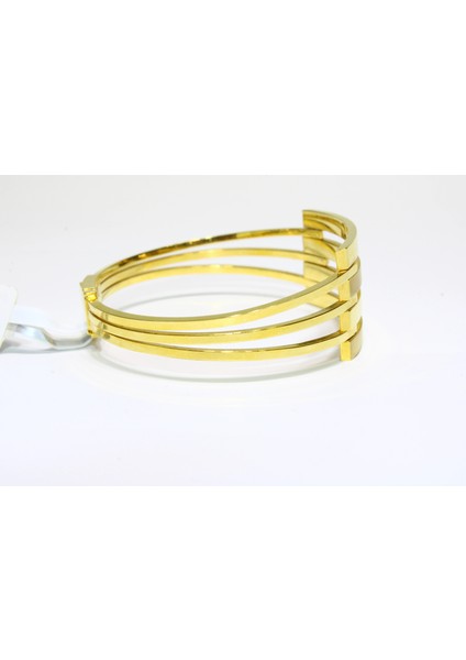 14 Ayar Altın 4 Sıralı Kaburga Kelepçe Bilezik 11.46 gr modelleri