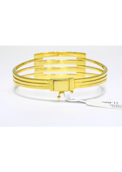 14 Ayar Altın 4 Sıralı Kaburga Kelepçe Bilezik 11.46 gr indirimleri