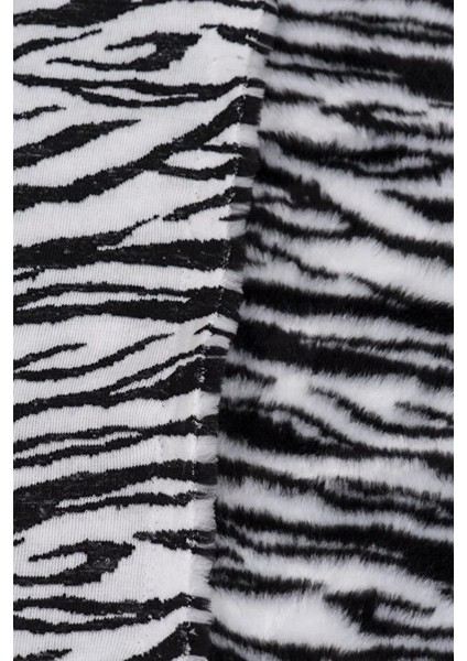 100X150 Zebra Desenli Peluş Kumaş – Yumuşak Doku modelleri