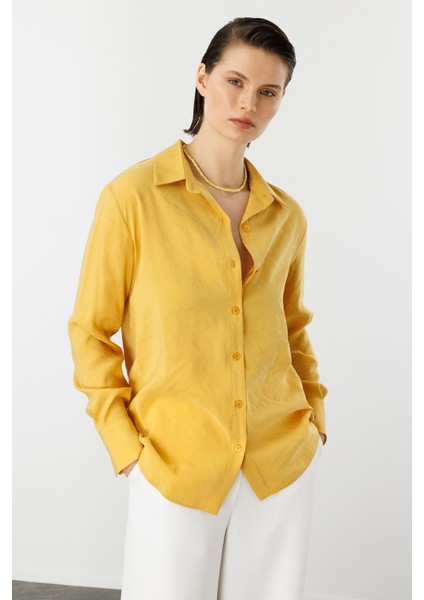 Pamuklu Gömlek-Safran