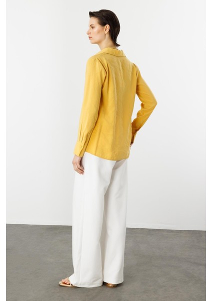 Pamuklu Gömlek-Safran