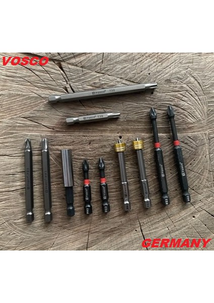 Ph2 Yıldız Bits Uç Seti Bits Uzatma Pz2 Yıldız Sıkma Ucu Cobalt Set 11PCS T30