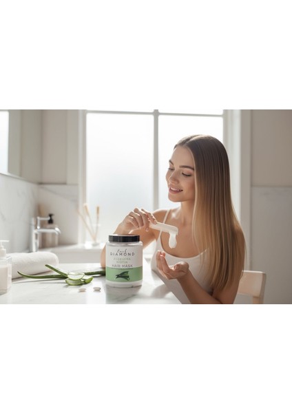 DIAMONDLUCK Aloevera&bıotın Saç Maskesi 1000ML
