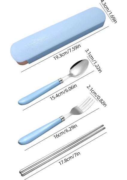 Mavi Premium Çocuk Paslanmaz Çelik Çatal-Kaşık ve Çubuk Set, 5 Parça (24+ Ay) fiyatları