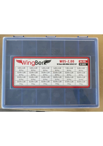 Wos-2,00 90 Shore Nbr Oring Seti