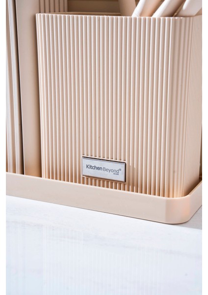 Cooper 14 Parça Standlı Kesme Tahtası Servis ve Bıçak Seti indirimleri