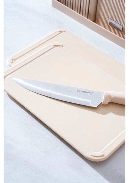 Cooper 14 Parça Standlı Kesme Tahtası Servis ve Bıçak Seti