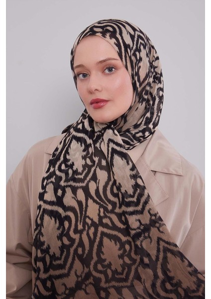 Siyah-Kahve Renk Geçişli Vivian Şal