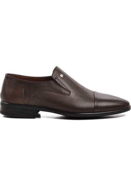 Kahve Hakiki Deri Erkek Klasik Ayakkabı
