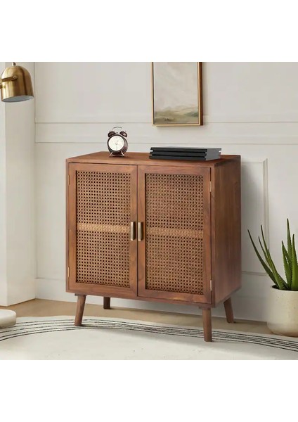 Dark Walnut Masif Ahşap Mini Konsol, Büfe modelleri