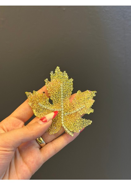 Zirkon Taş Boncuklu Yaprak Arma Dikiş Aksesuarı 10X9 cm modelleri