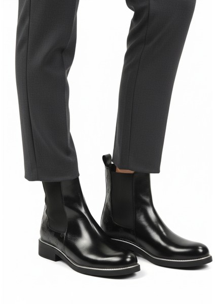 Siyah Parlak Içi Kürklü Kadın Bot PC-55086 Z modelleri