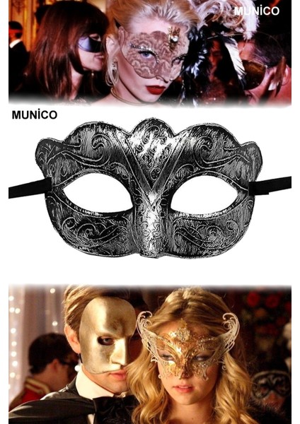 Dantel Işlemeli Mavi Maske Tüylü ve Hafif Tasarım | Maskeli Balo ve Kostüm Partisi Için Sexy