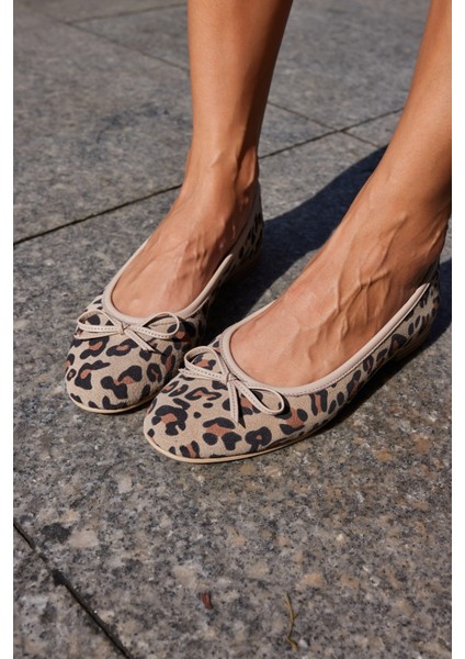 Campo Kadın Bej Leopar Gercek Deri Pisi Babet indirimleri