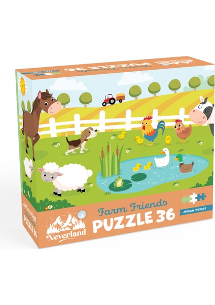 36 Parça Çocuk Puzzle - Farm Frıends (Çiftlik Arkadaşları)