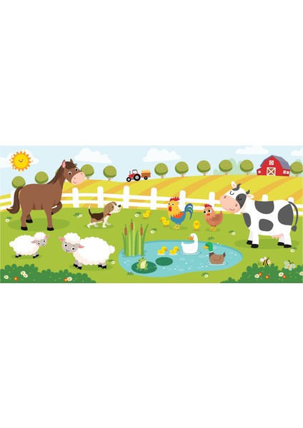 36 Parça Çocuk Puzzle - Farm Frıends (Çiftlik Arkadaşları) fiyatları