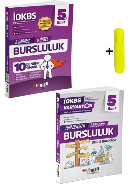 Gizli 5. Sınıf Iokbs Bursluluk 10 Deneme Sınavı ve Soru Bankası Maarif Model