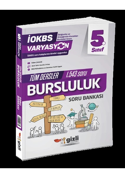 Gizli 5. Sınıf Iokbs Bursluluk 10 Deneme Sınavı ve Soru Bankası Maarif Model modelleri