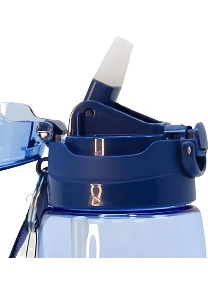 Su Matarası Kilitli Kapak Tritan Matara Suluk 750 ml Mavi fırsatları