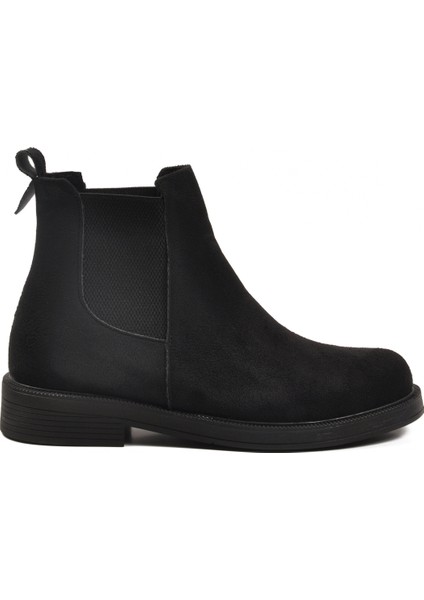 Siyah Süet Polarlı Kolay Giyilebilir Kaymaz Kadın Chelsea Bot 284097 Z fiyatları