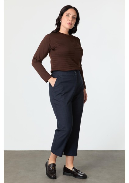 Büyük Beden Ekose Pantolon-Lacı fırsatları