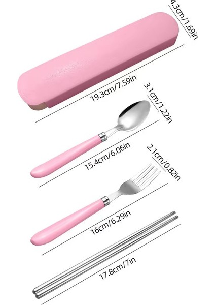 Pembe Bpa'sız Premium Çocuk Paslanmaz Çelik Çatal-Kaşık ve Çubuk Set, 5 Parça (24+ Ay) fiyatları