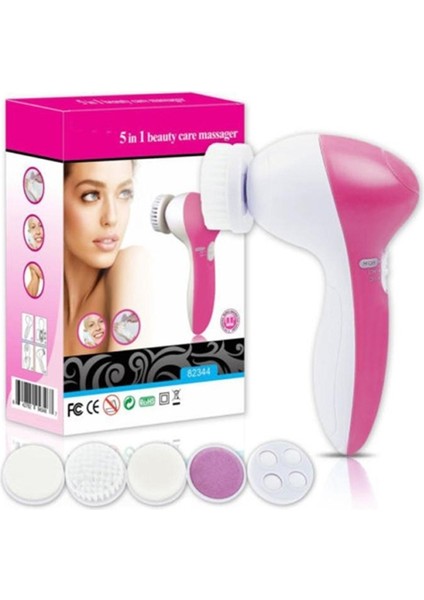 Peeling Fırça ve Masaj Seti Pilli Yüz Temizleme 5 In 1