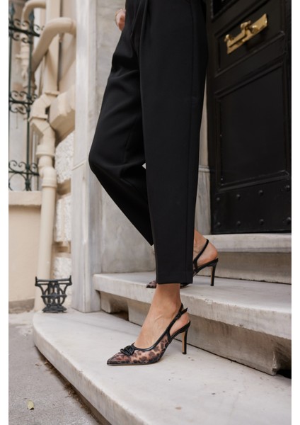 Toronto Kadin Bej Leoapar Detay Topuklu Ayakkabi modelleri