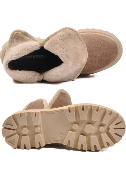 Vizon Süet Içi Kürklü Soğuğa Dirençli Kaymaz Kadın Bot 548038 Z indirimleri