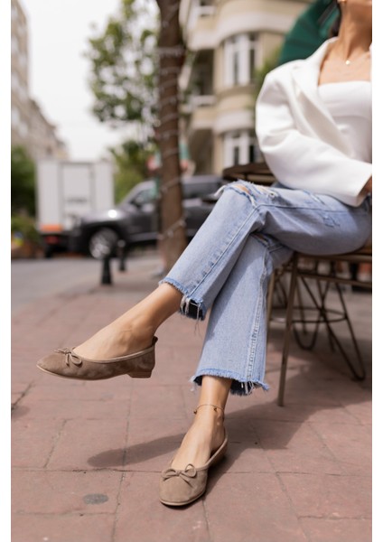 Campo Kadın Bej Leopar Gercek Deri Pisi Babet fırsatları