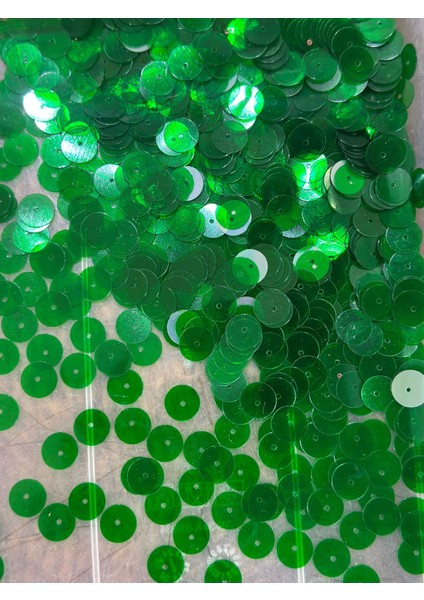 Yeşil Delikli 20 gr 1 cm Oya Yazma Pul Payet