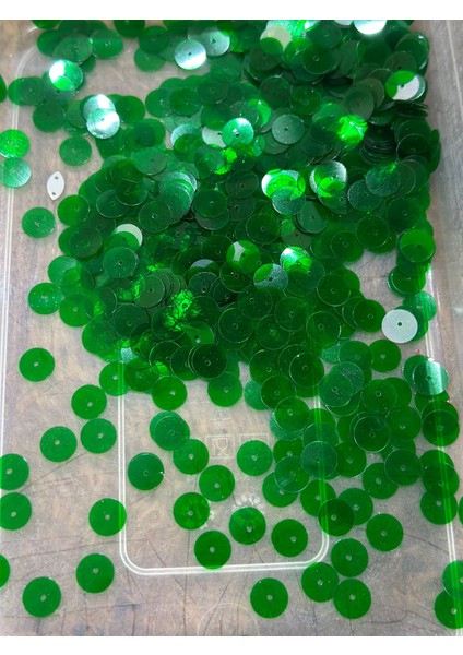 Yeşil Delikli 20 gr 1 cm Oya Yazma Pul Payet modelleri