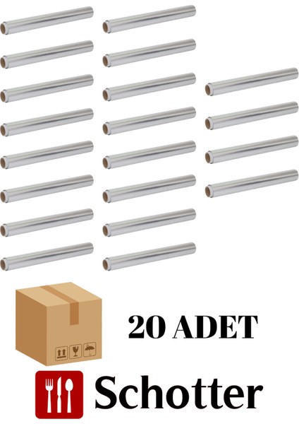 Alüminyum Folyo Kutusuz – 30 cm x 800 gr (20’li Koli)