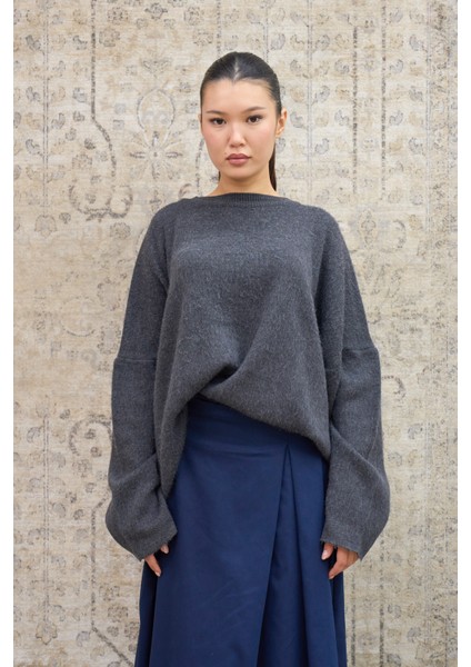 Gri Salaş Triko Kazak fiyatları